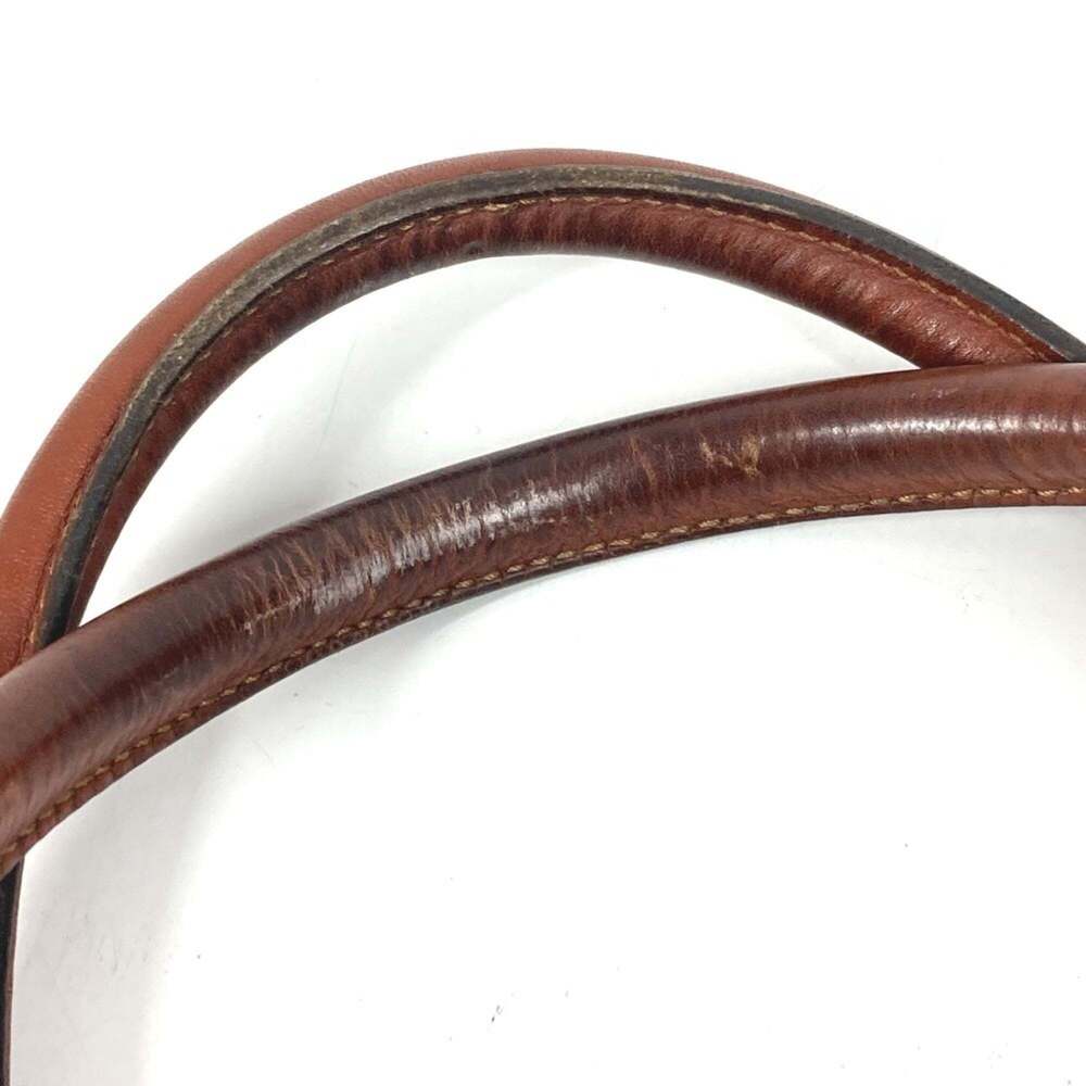 FENDI Vintage Logo Pecan Tote Bag, Flap Handbag, Leather, Men's & Women's, Khaki - Picture 9 of 16